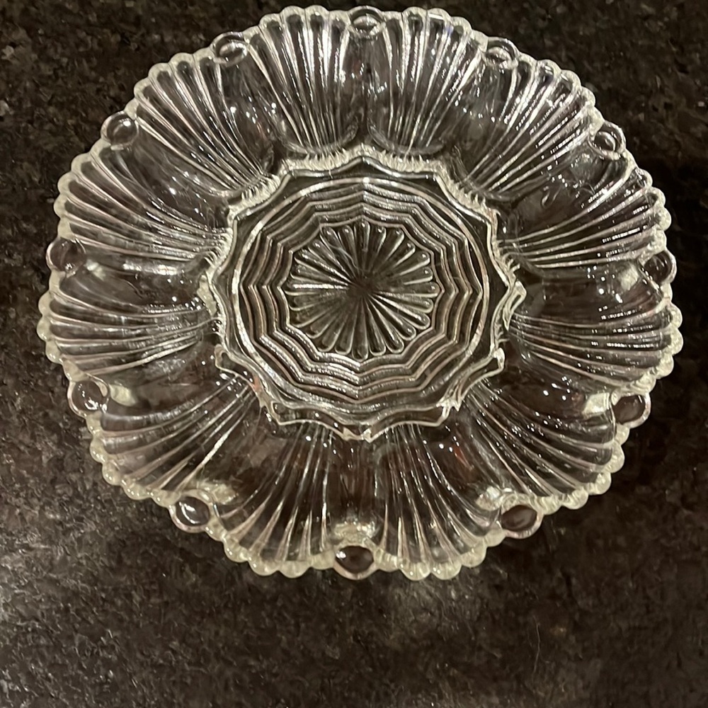 Vintage Anchor Hocking Deviled Egg Plate
